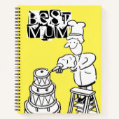 Bester Mum Cake Maker Dekorieren von Riesenkuchen Notizblock (Vorderseite)