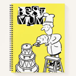 Bester Mum Cake Maker Dekorieren von Riesenkuchen Notizblock