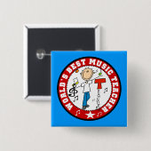 Bester Musiklehrer der Welt Button (Vorne & Hinten)