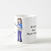 Bester Musiklehrer der Welt Kaffeetasse (Mittel)