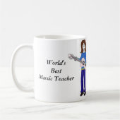 Bester Musiklehrer der Welt Kaffeetasse (Links)