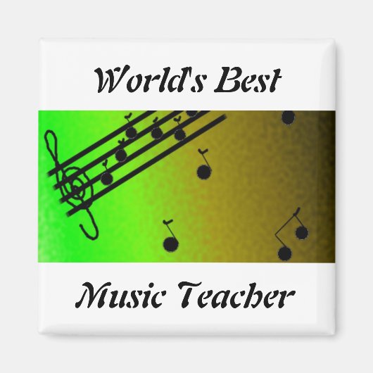 Bester Musiklehrer der Welt Magnet (Vorne)