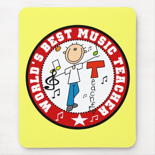 Bester Musiklehrer der Welt Mousepad (Vorne)