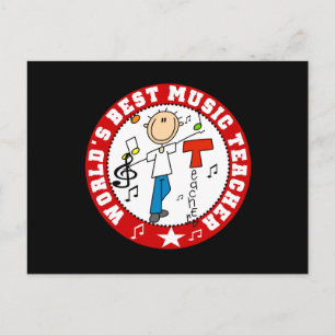 Bester Musiklehrer der Welt Postkarte