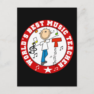 Bester Musiklehrer der Welt Postkarte