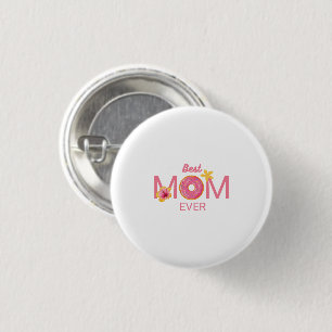 Bester Mutter Aller Zeiten Donut Blumen Party Button