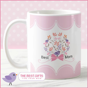 Bester Mutter Blumenstrauß Anpassbar Muttertag Kaffeetasse