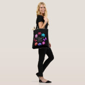 Bester Mutter der Welt Floraler Schmetterlingskran Tasche (Am Model)