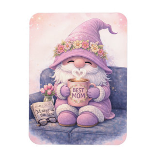 Bester Mutter-Gnom Flexibler Magnet