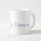 Bester Muttertag-Geschenk Jumbo-Tasse (Vorderseite Rechts)