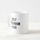Bester Nachbar überhaupt Danke Tasse (Vorderseite Links)