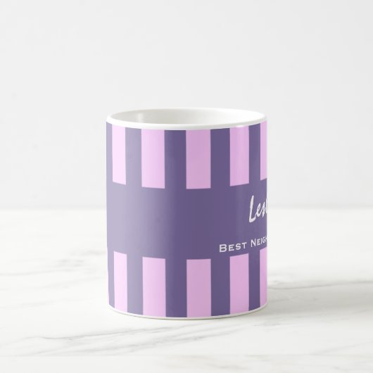 Bester NACHBAR überhaupt LILA Kaffeetasse (Mittel)