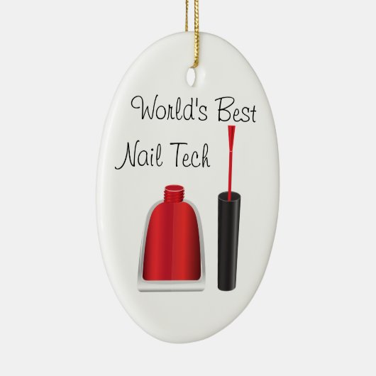 Bester Nageltechniker der Welt Keramikornament (Rechts)