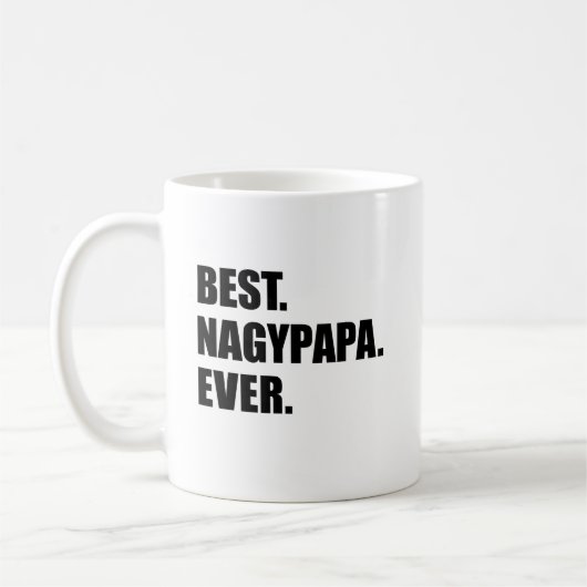 Bester Nagypapa je ungarischer Großvater Kaffeetasse (Links)