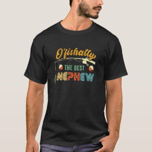 Bester Neffe Angeldesign Retro Angler von Tante T-Shirt