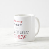 Bester Neffe Kaffeetasse (VorderseiteRechts)
