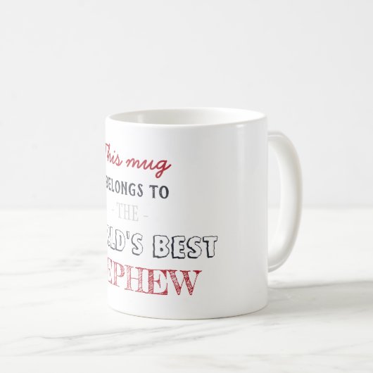 Bester Neffe Kaffeetasse (VorderseiteRechts)