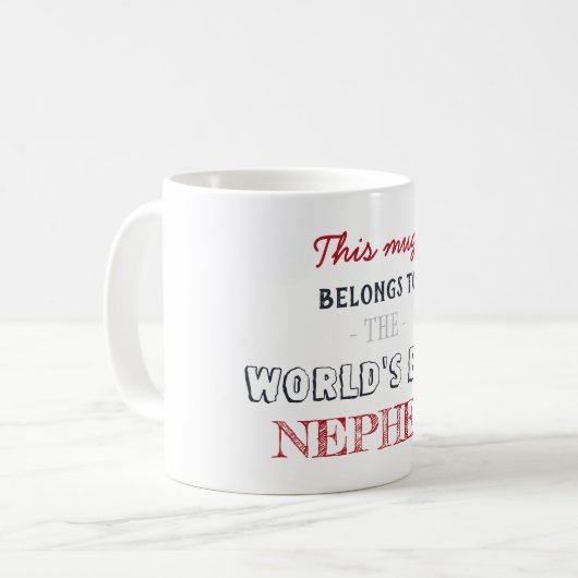 Bester Neffe Kaffeetasse (Vorderseite Links)