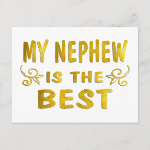 Bester Neffe Postkarte