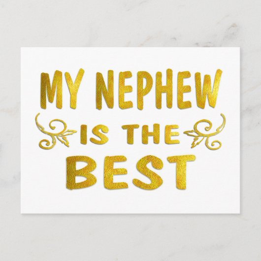 Bester Neffe Postkarte (Vorderseite)