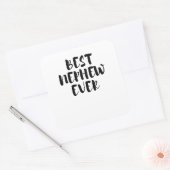 Bester Neffe Quadratischer Aufkleber (Umschlag)