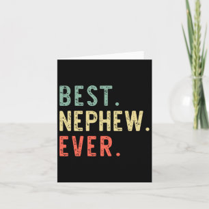 Bester Neffe überhaupt Familie Lustig Retro Vintag Karte