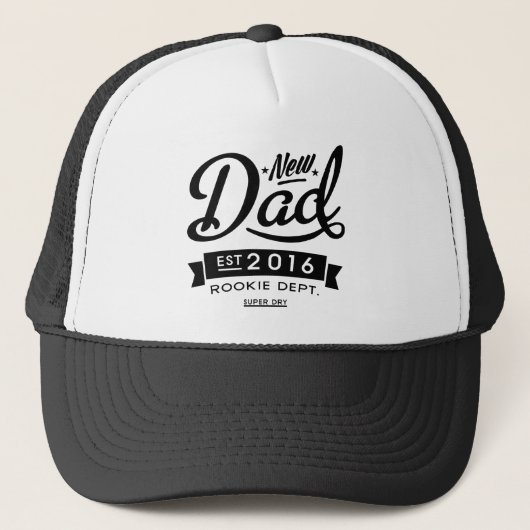 Bester neuer Vater 2016 Truckerkappe (Vorderseite)