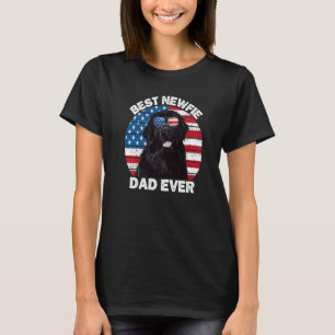 Bester Newfie-Vater je 4. Juli Neufundland-Hund T-Shirt