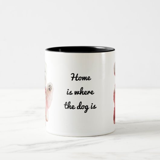 Bester Niedlicher maltesischer Hund, kundenspezifi Zweifarbige Tasse (Mittel)