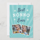 Bester Nonno je | Vatertag Foto Karte (Vorderseite)