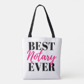 Bester Notar je Tote Bag Tasche (Rückseite)