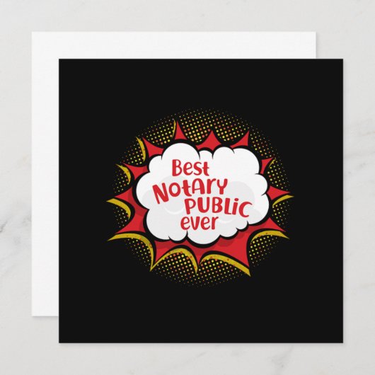 Bester Notar-Staatsanwalt Gif Einladung (Vorne/Hinten)