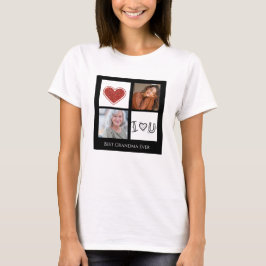 Bester Oma Foto Collage T - Shirt