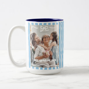 Bester Oma-Geburtstagsgeschenk-Enkelkinder-Benutze Zweifarbige Tasse
