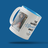 Bester Onkel 2 Foto Zwei-Tonen-Kaffee-Tasse