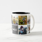 Bester ONKEL Aller Zeiten Individuelle Fototasse Zweifarbige Tasse (VorderseiteRechts)