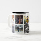Bester ONKEL Aller Zeiten Individuelle Fototasse Zweifarbige Tasse (Vorderseite Links)