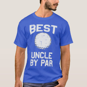 Bester Onkel By Par Golfball Lustiger Golfspieler T-Shirt