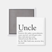 Bester Onkel der Welt, Funcle-Definition Magnet (Vorderseite/Rückseite)