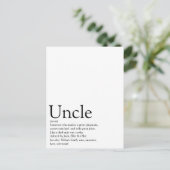 Bester Onkel der Welt, Funcle-Definition Postkarte (Stehend Vorderseite)