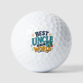 Bester Onkel der Welt Golfball (Vorderseite)