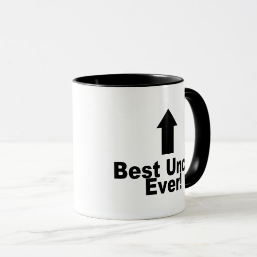 Bester Onkel Ever Tasse (VorderseiteRechts)