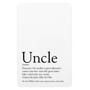 Bester Onkel Funcle Definition Spaß Magnet
