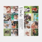 Bester Onkel, funktionell je Definition 16 Foto Fleecedecke (Vorderseite (Horizontal))