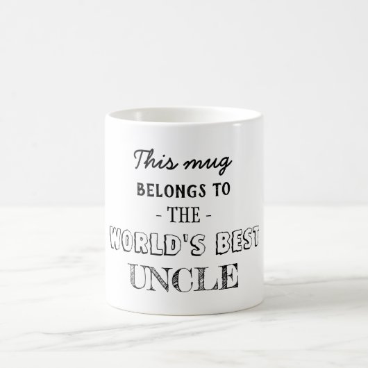 Bester Onkel gehört hierher Kaffeetasse (Mittel)