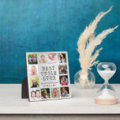 Bester Onkel je 12 Foto Collage Graues Weiß Holz Fotoplatte (InSitu)