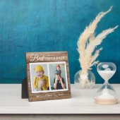 Bester Onkel je 2 Foto Collage Rustikales Holz Fotoplatte (InSitu)