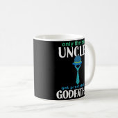 Bester Onkel Promoted To Godfather Coffee Tasse (VorderseiteRechts)