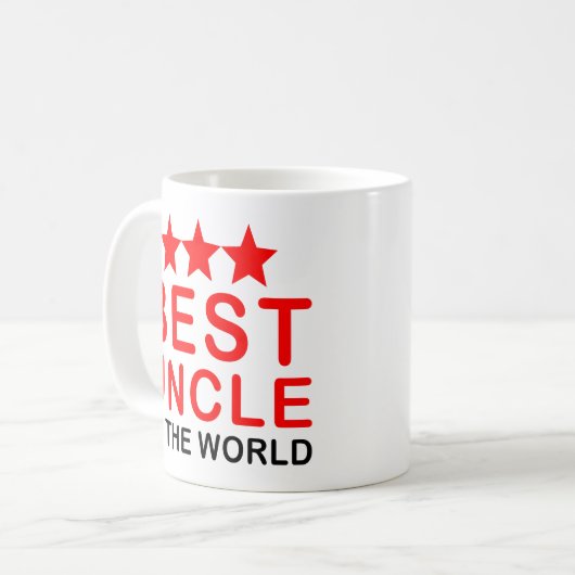 Bester Onkel Quote - bester Onkel In The World Kaffeetasse (Vorderseite Links)