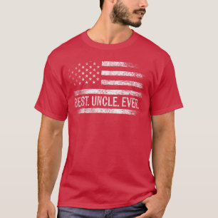 Bester Onkel überhaupt Amerikanische Flagge Gesche T-Shirt